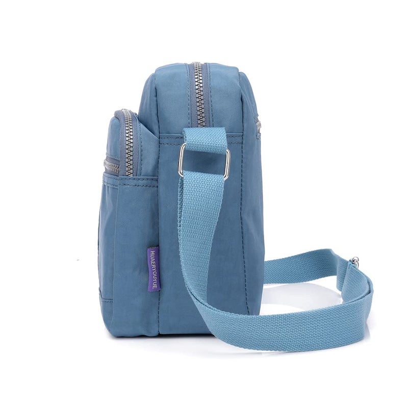 KARRESLY Casual Nylon Purse Handbag Crossbody Bag Waterproof Shoulder Bag for Women (Blue) - Image 3